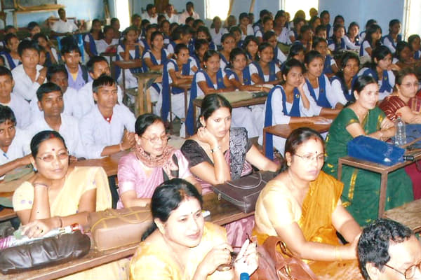 Demow College Sibsagar Audience in a Talk photo 1
