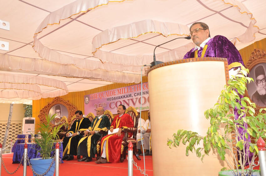 The Quaide Milleth College for Men Chennai Convocation photo 5