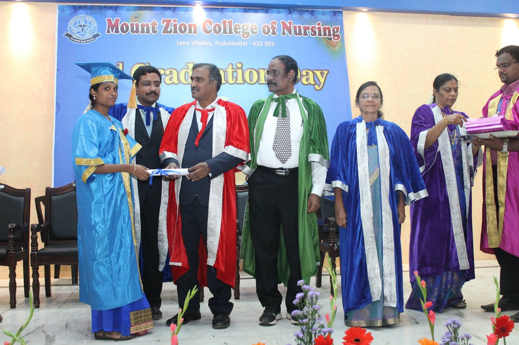 Mount Zion College of Nursing Pudukkottai Graduation Day photo 1