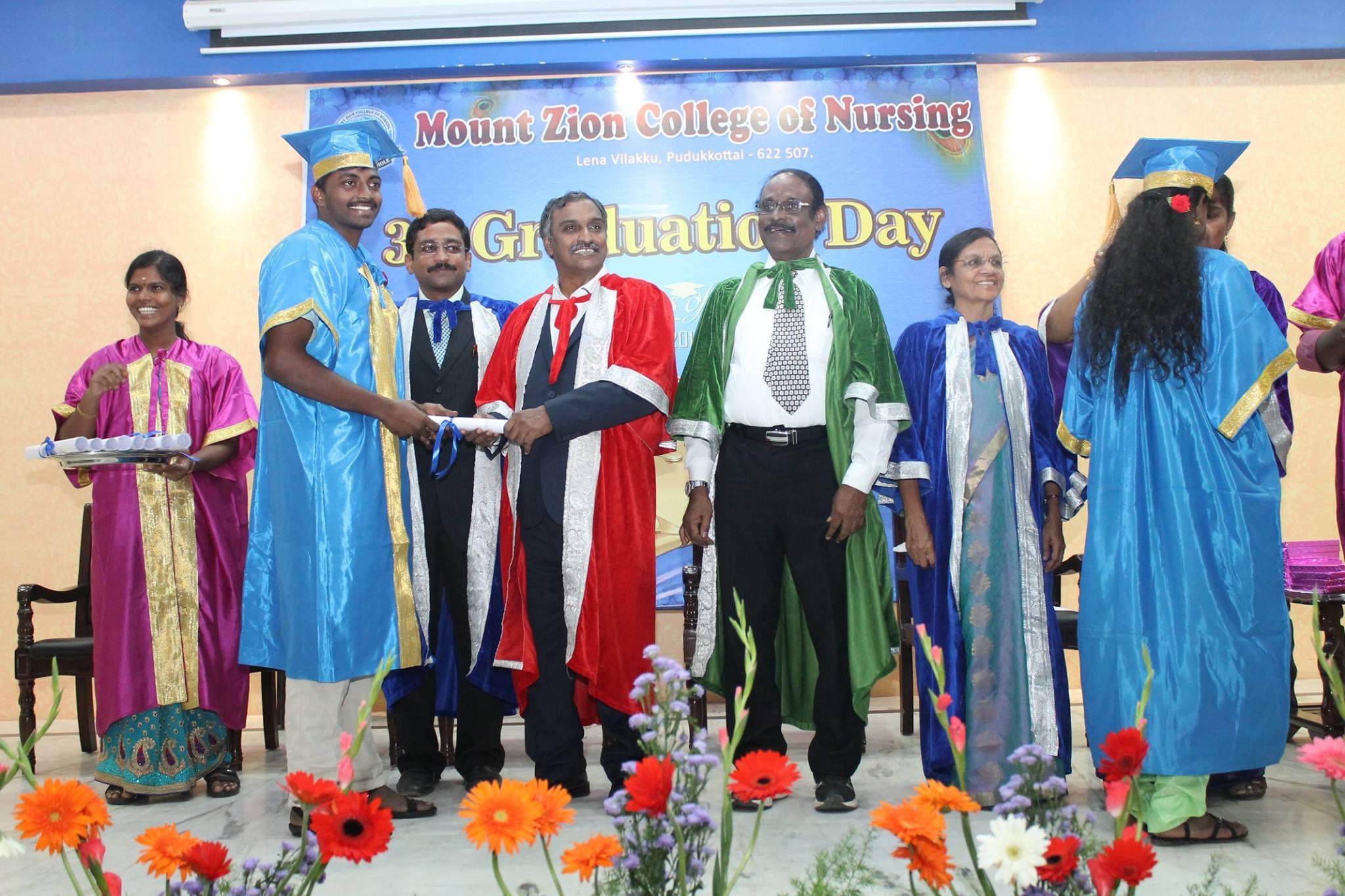 Mount Zion College of Nursing Pudukkottai Graduation Day photo 3
