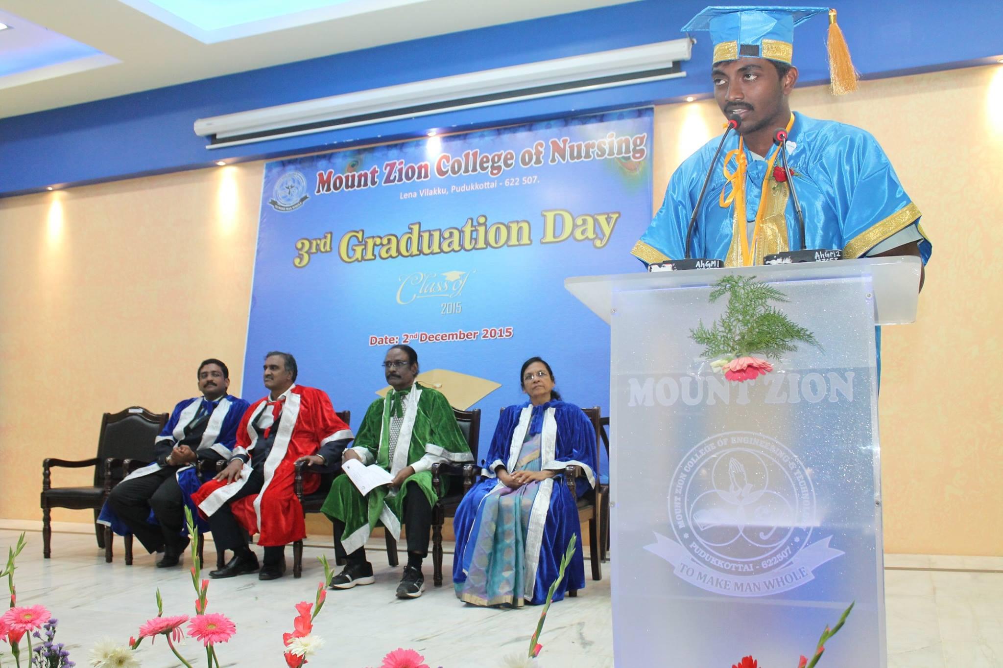 Mount Zion College of Nursing Pudukkottai Graduation Day photo 5