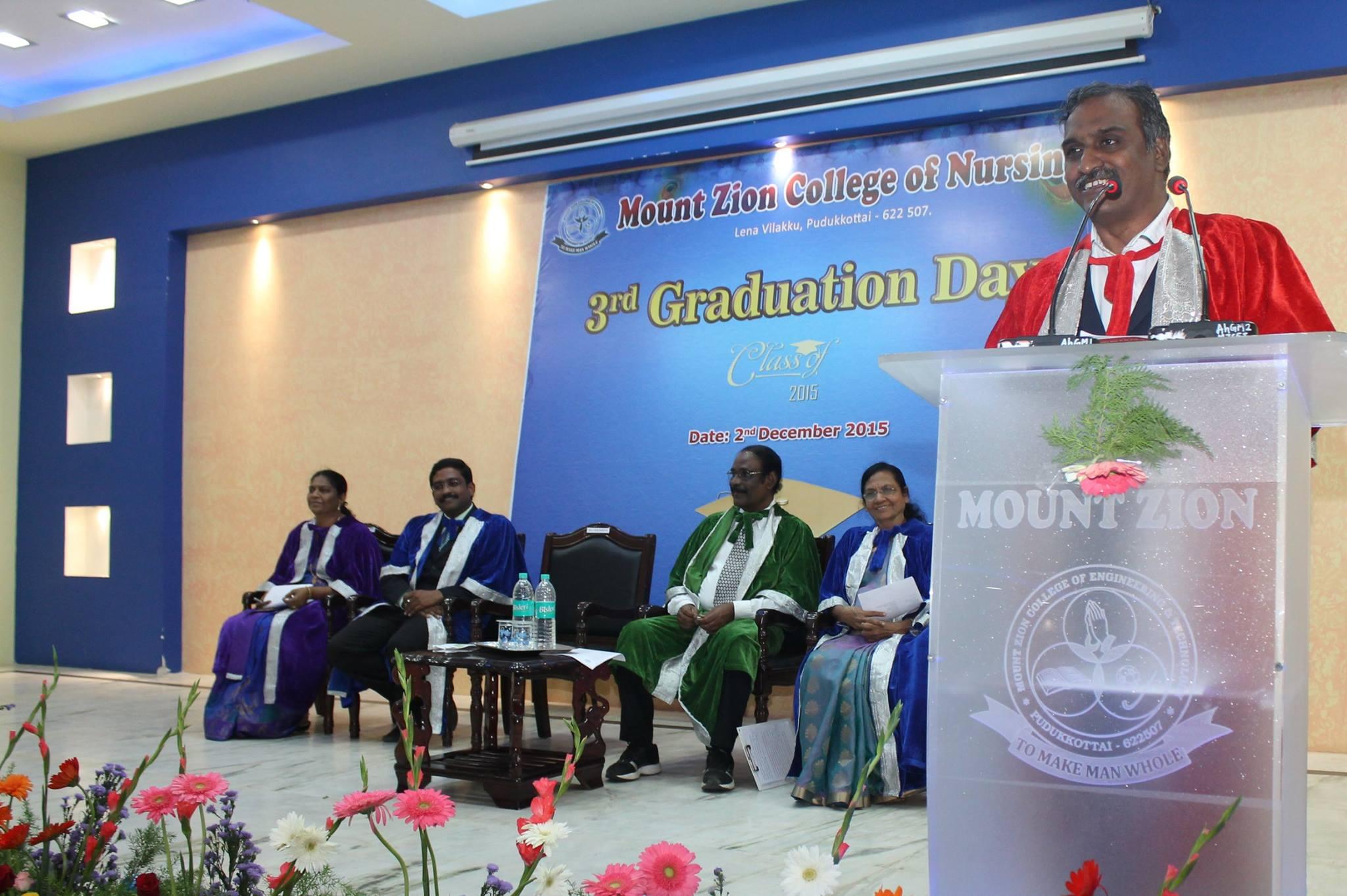 Mount Zion College of Nursing Pudukkottai Graduation Day photo 6