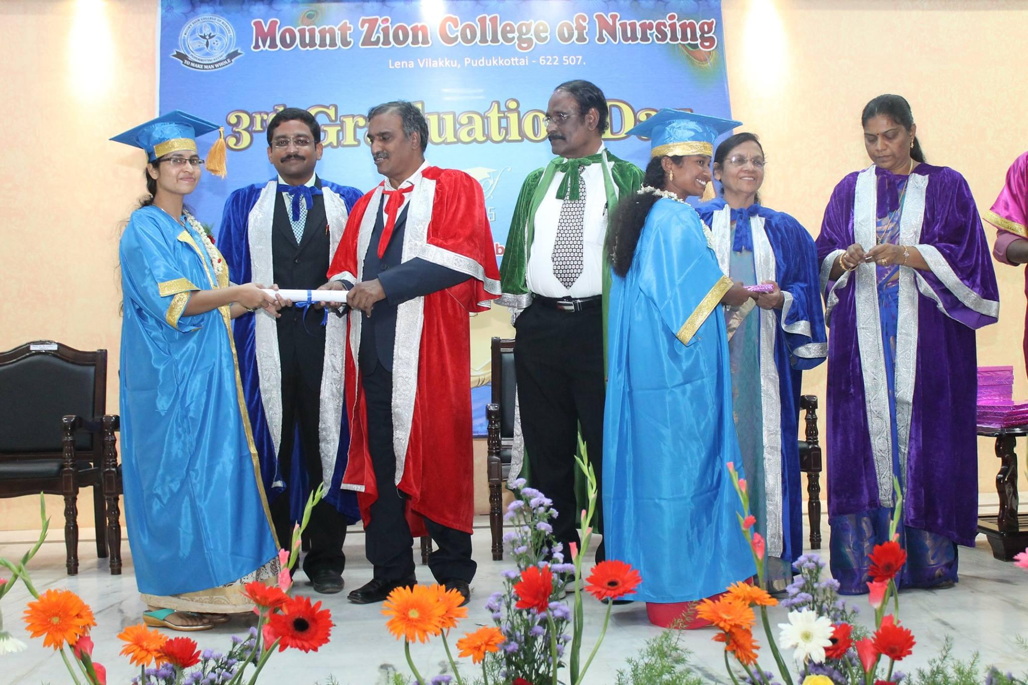 Mount Zion College of Nursing Pudukkottai Graduation Day photo 10