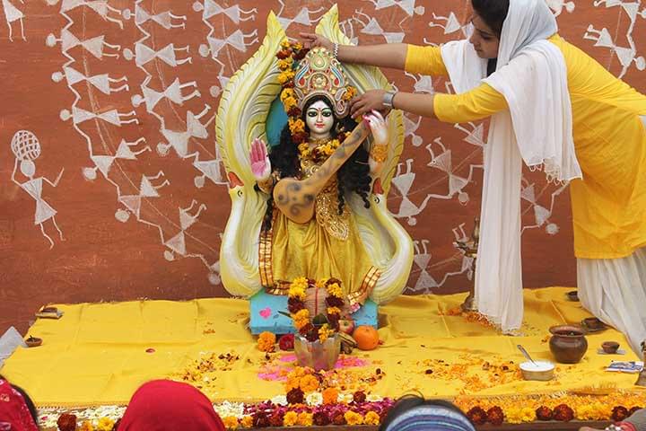 Jagran Institute of Management and Mass Communication Noida Saraswati Puja photo 1