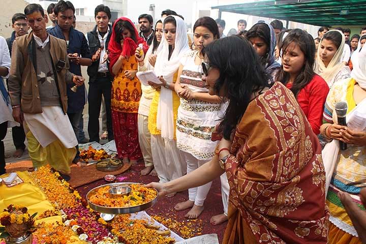 Jagran Institute of Management and Mass Communication Noida Saraswati Puja photo 4