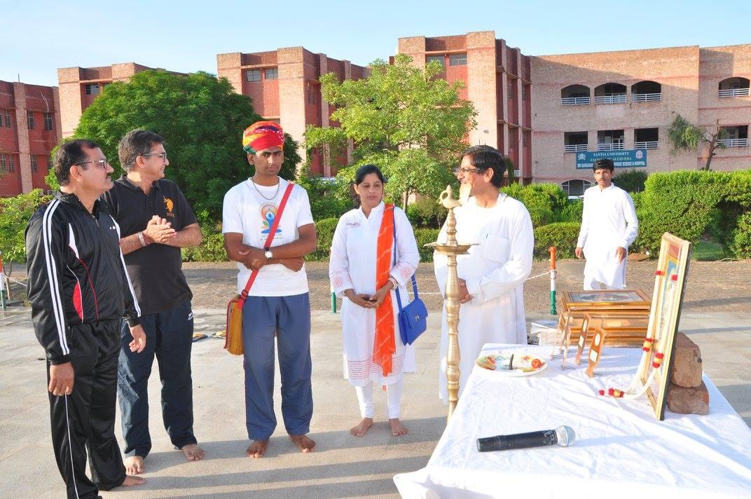 Tantia University Sriganganagar International Yoga Day photo 5