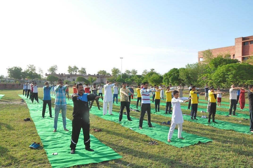 Tantia University Sriganganagar International Yoga Day photo 6