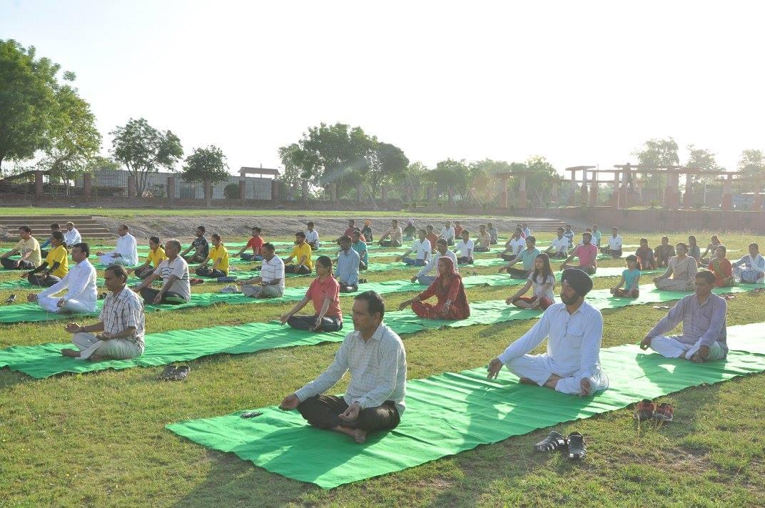 Tantia University Sriganganagar International Yoga Day photo 8