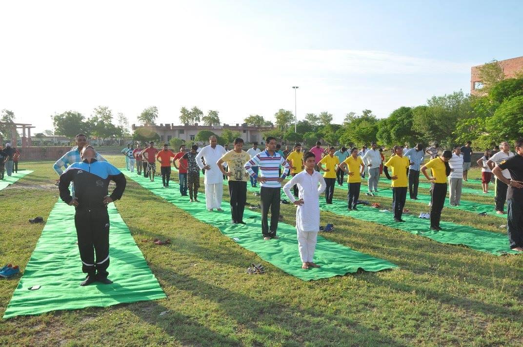 Tantia University Sriganganagar International Yoga Day photo 9