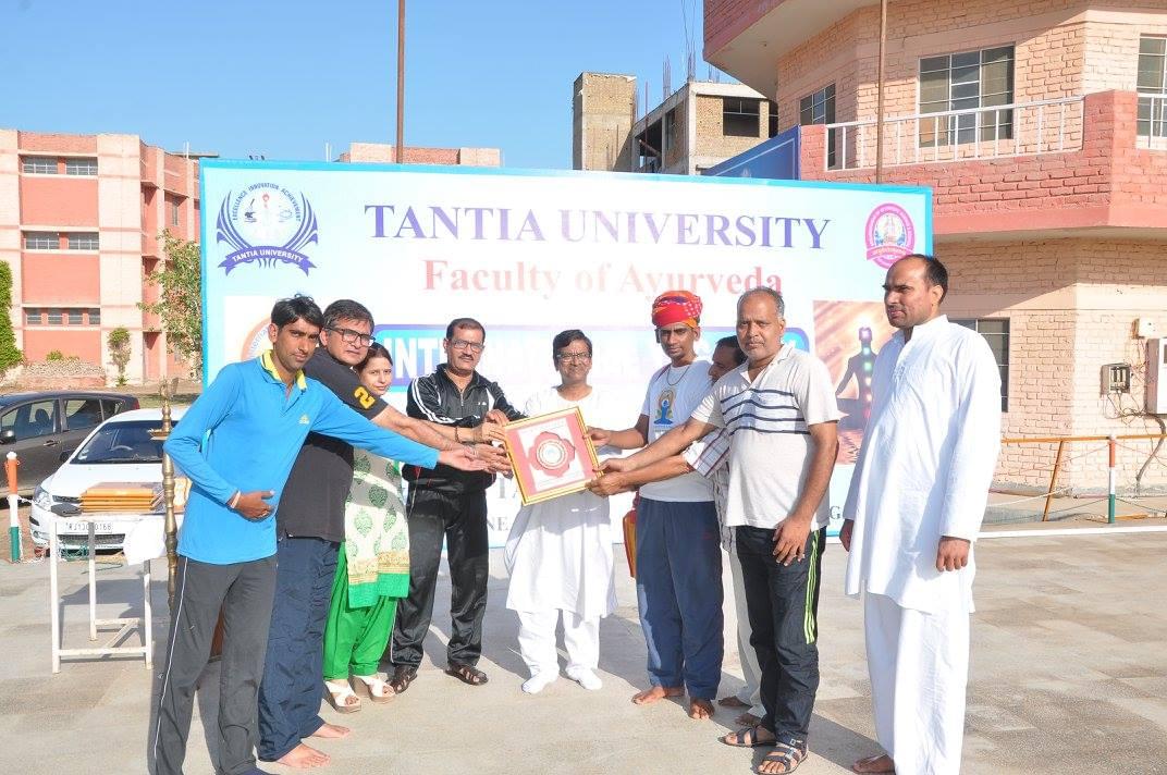 Tantia University Sriganganagar International Yoga Day photo 10