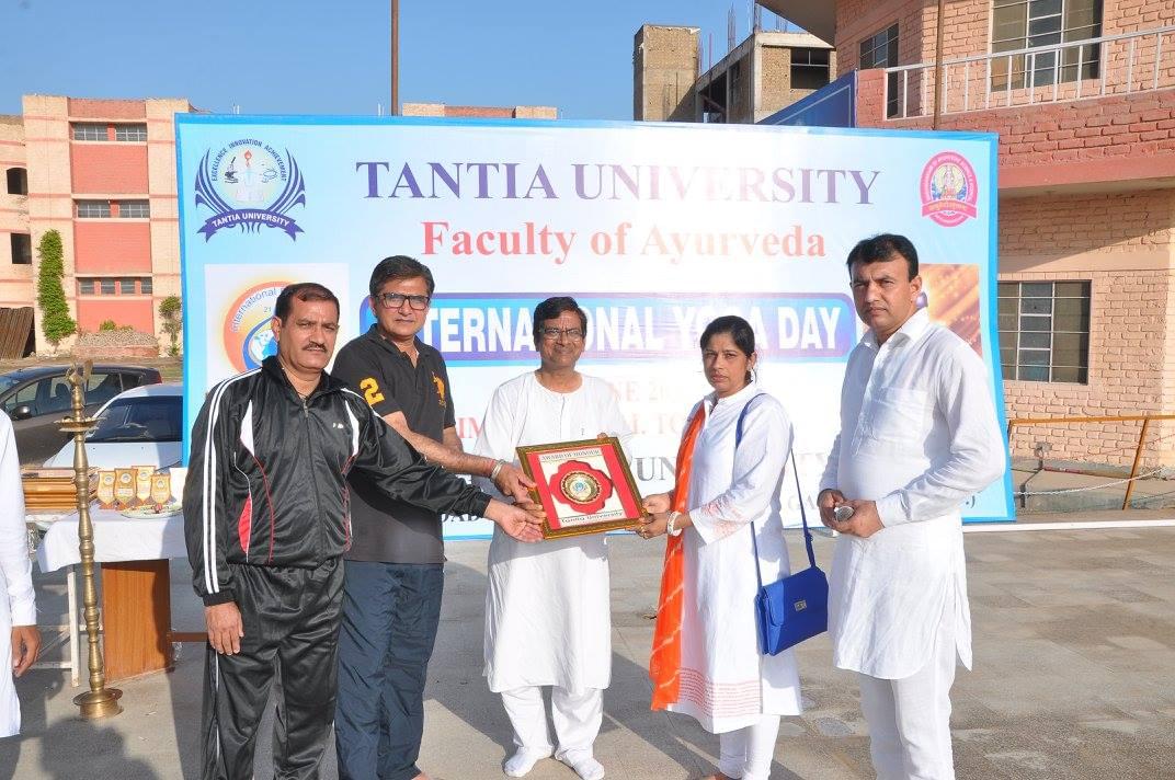 Tantia University Sriganganagar International Yoga Day photo 11