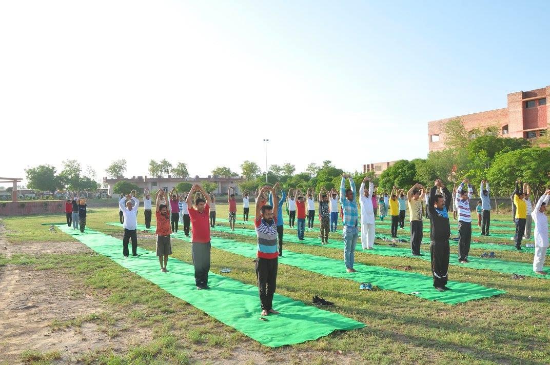 Tantia University Sriganganagar International Yoga Day photo 12