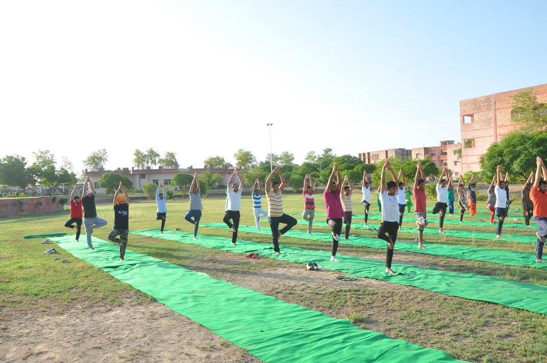 Tantia University Sriganganagar International Yoga Day photo 13