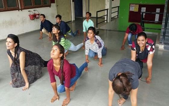 L J Institute of Business Administration Ahmedabad International Yoga Day photo 5