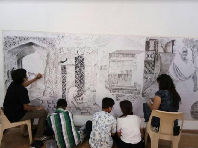Avantika University Ujjain Students Art photo 1