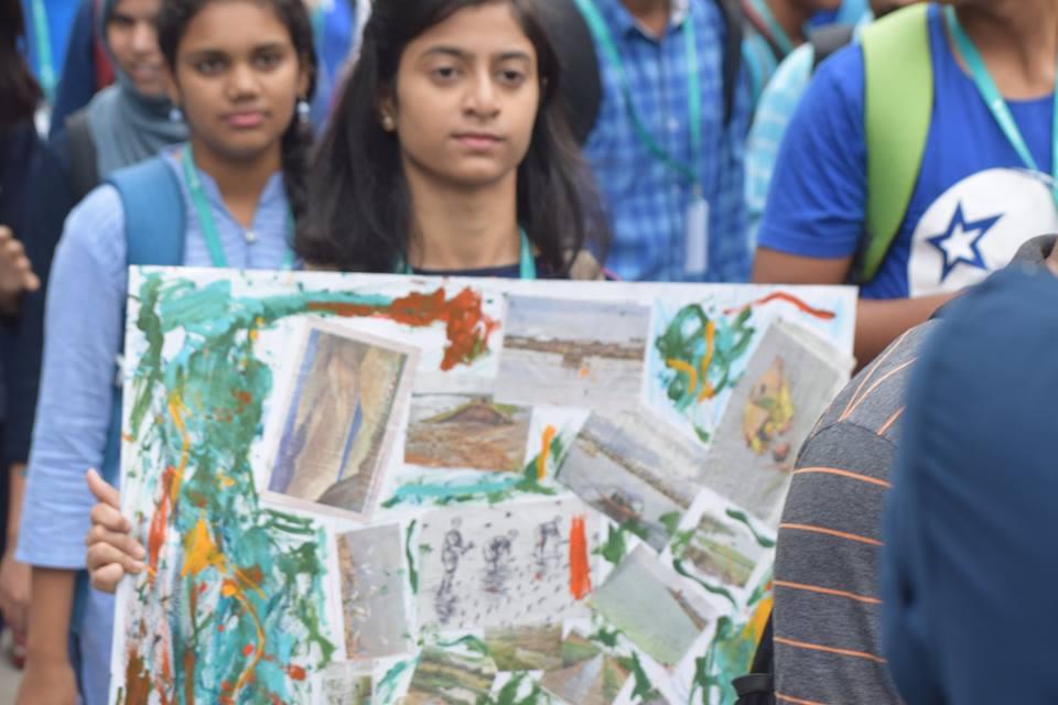 School of Economics & Commerce, CMR University Bangalore Silent March Campaign photo 3