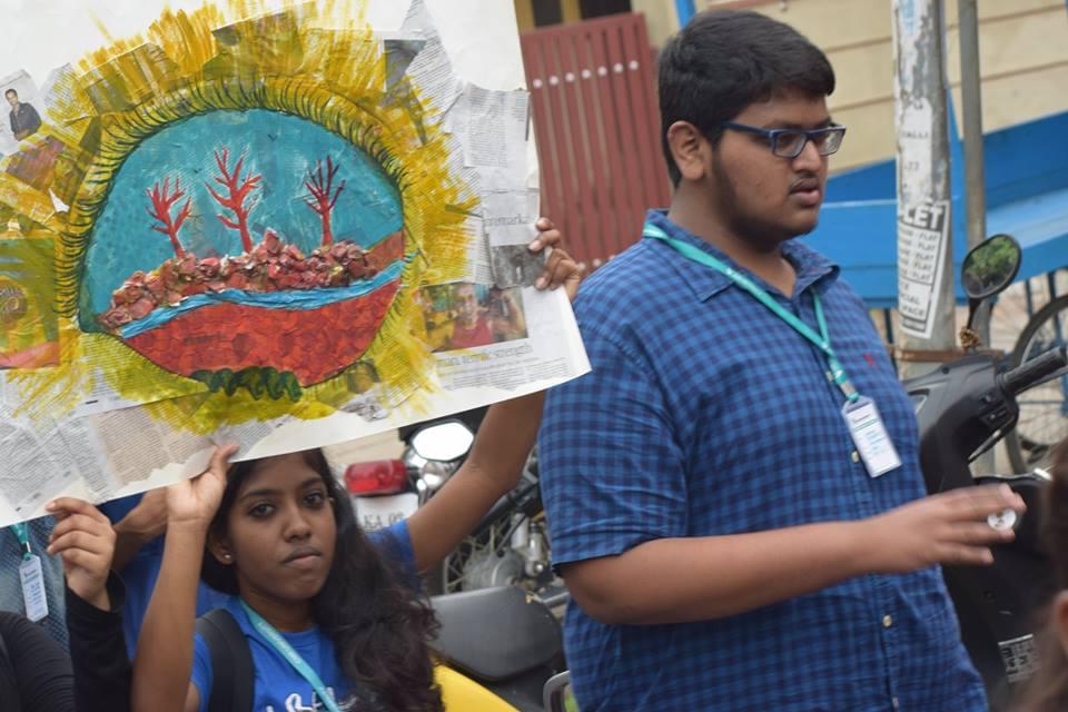 School of Economics & Commerce, CMR University Bangalore Silent March Campaign photo 4