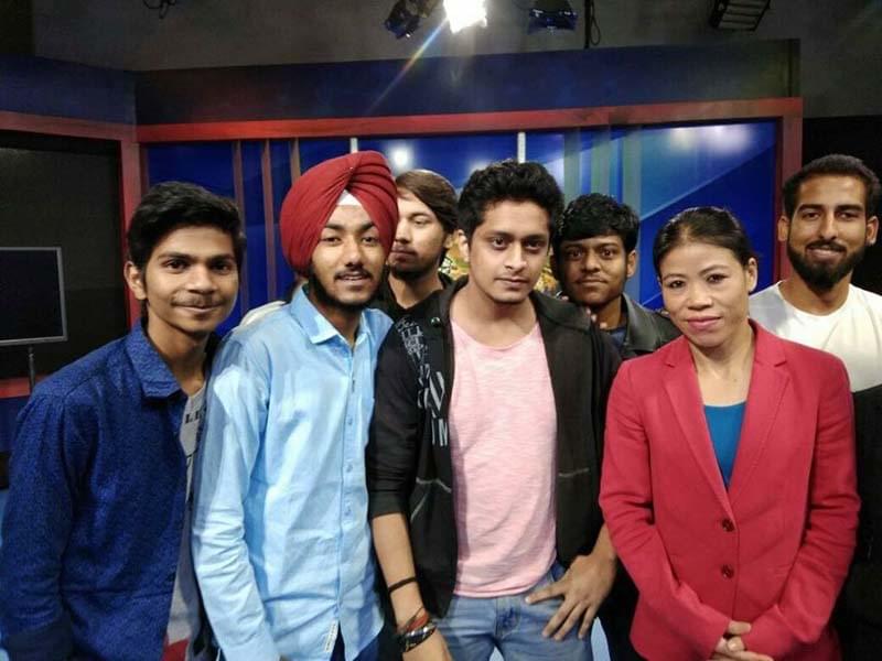 NRAI School of Mass Communication New Delhi Students with Celebrities photo 3