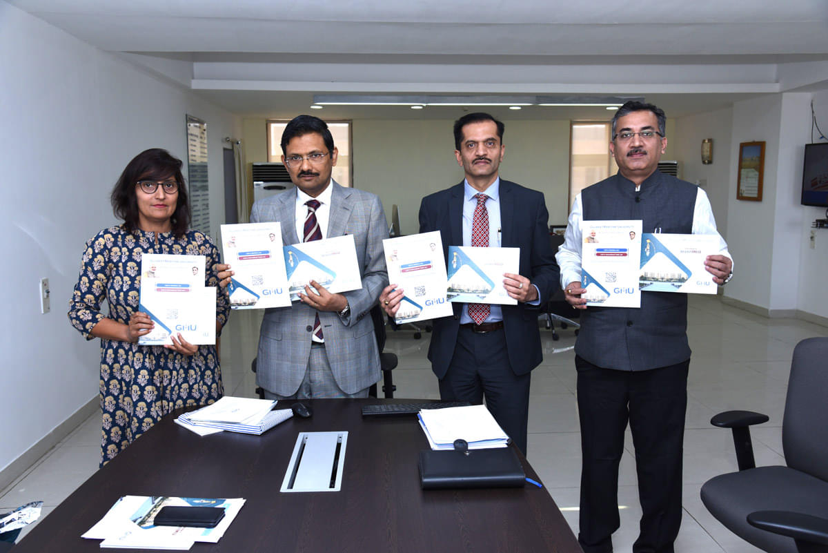 Gujarat Maritime University Gandhinagar Launch of the Gujarat Maritime University website photo 2