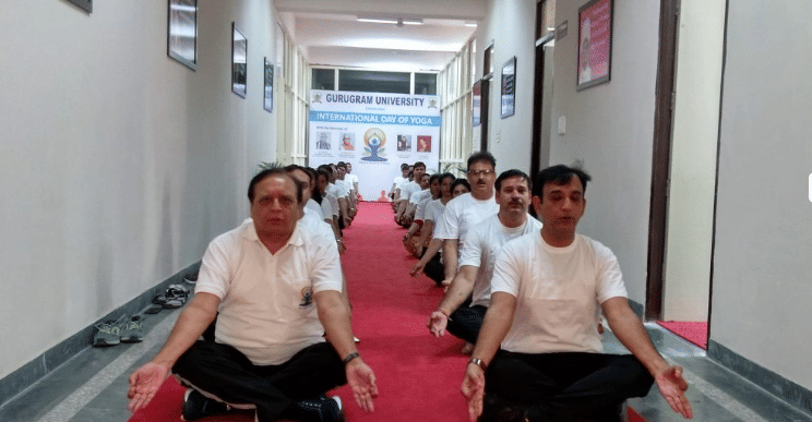 Gurugram University Yoga Day photo 4