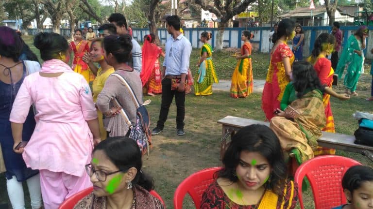 Ananda Chandra College Jalpaiguri Holi Celebration photo 3