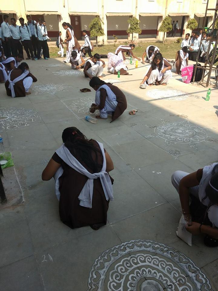 GMU Sambalpur Rangoli photo 10