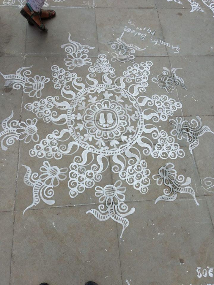GMU Sambalpur Rangoli photo 11