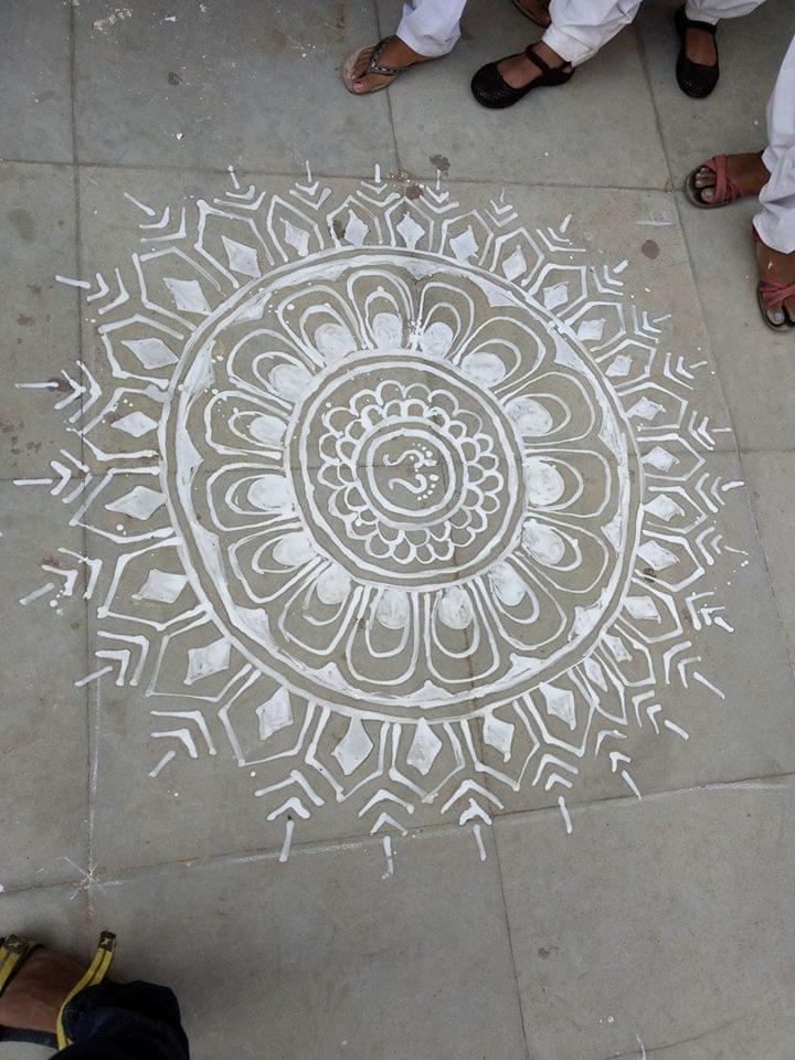 GMU Sambalpur Rangoli photo 12
