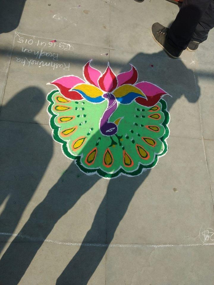 GMU Sambalpur Rangoli photo 3