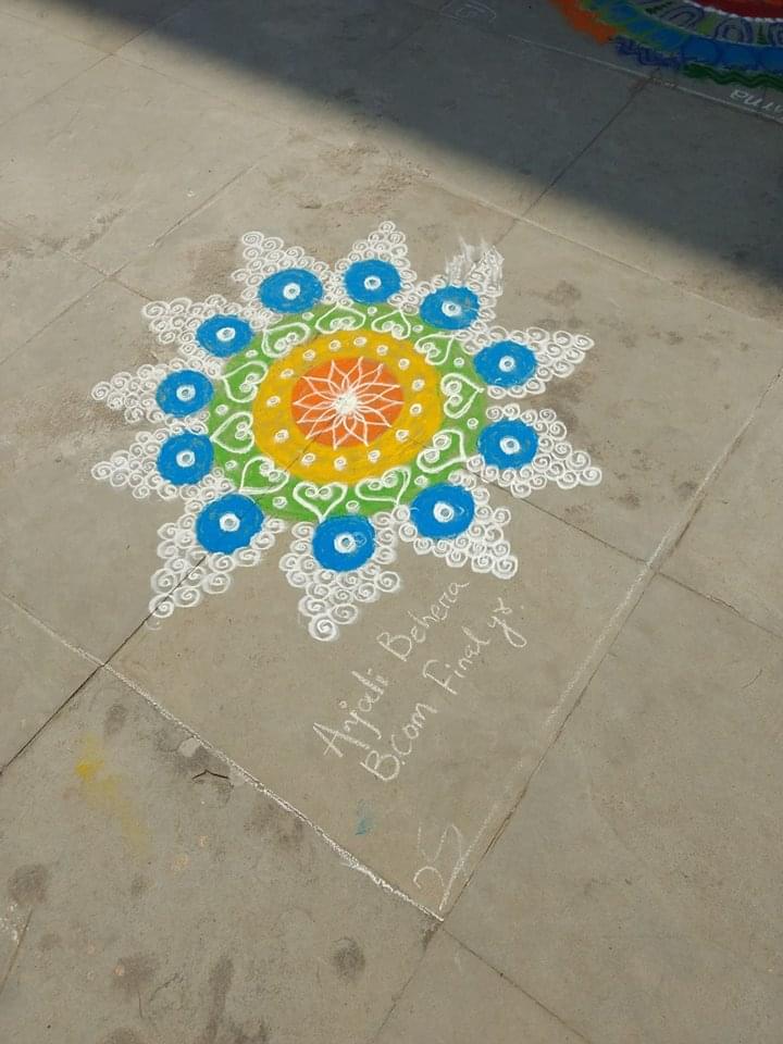 GMU Sambalpur Rangoli photo 4
