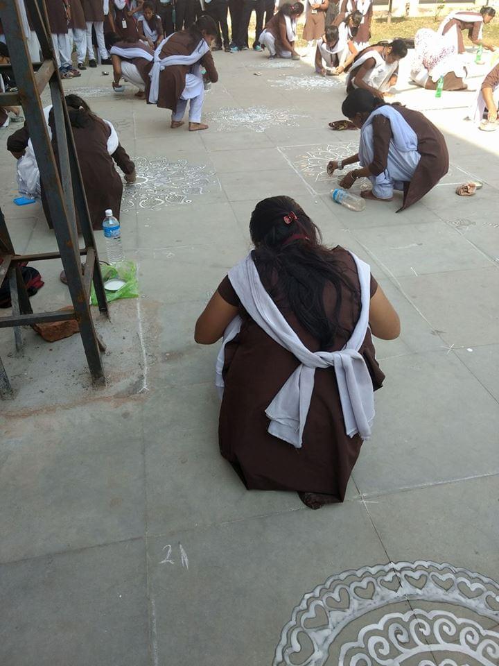 GMU Sambalpur Rangoli photo 8