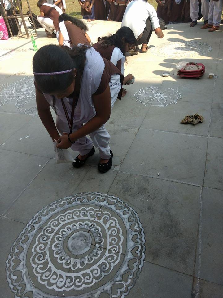 GMU Sambalpur Rangoli photo 9