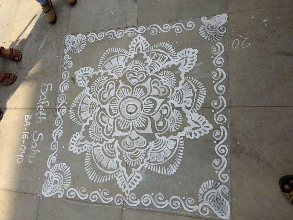 GMU Sambalpur Rangoli photo 13