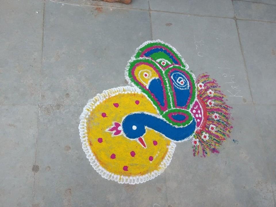 GMU Sambalpur Rangoli photo 14
