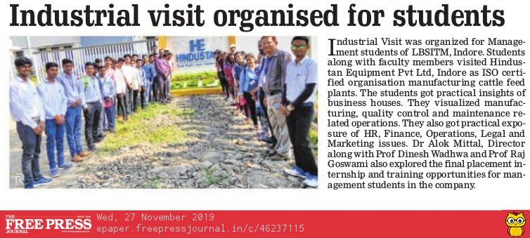 Lal Bahadur Shastri Institute of Technology and Management Indore News photo 2