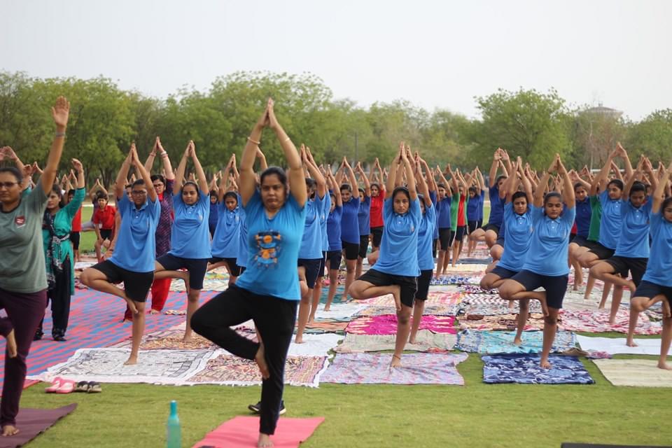 Ganpat University Mehsana International Yoga Day photo 1