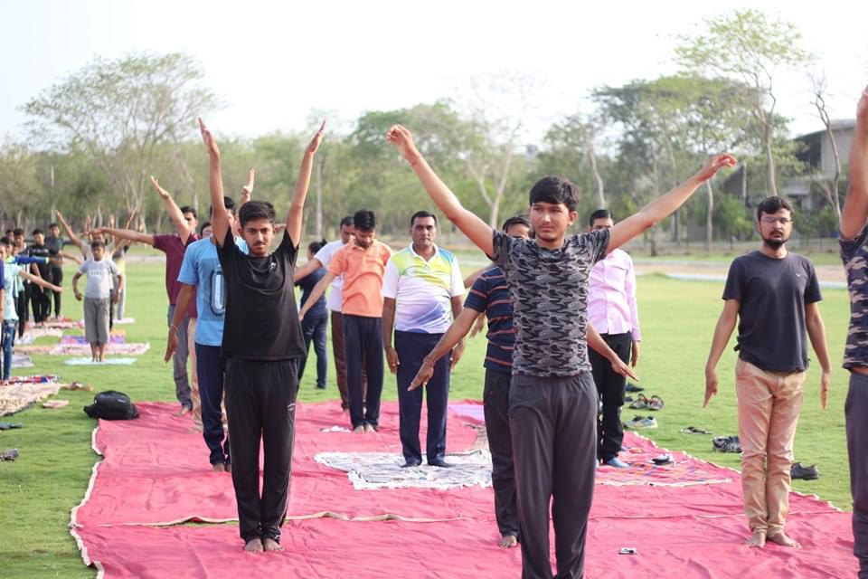 Ganpat University Mehsana International Yoga Day photo 2