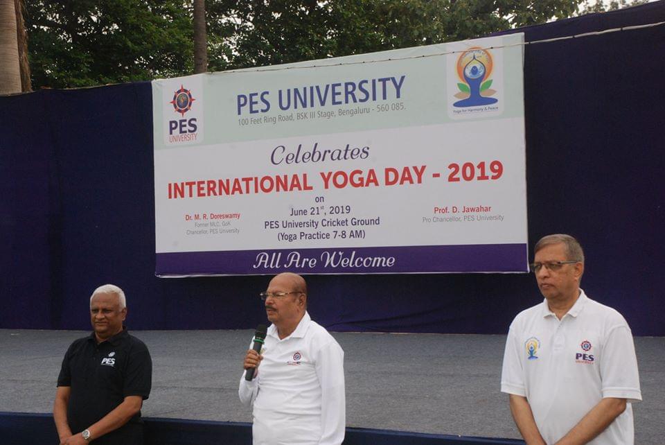 PES University Bangalore International Yoga Day photo 2