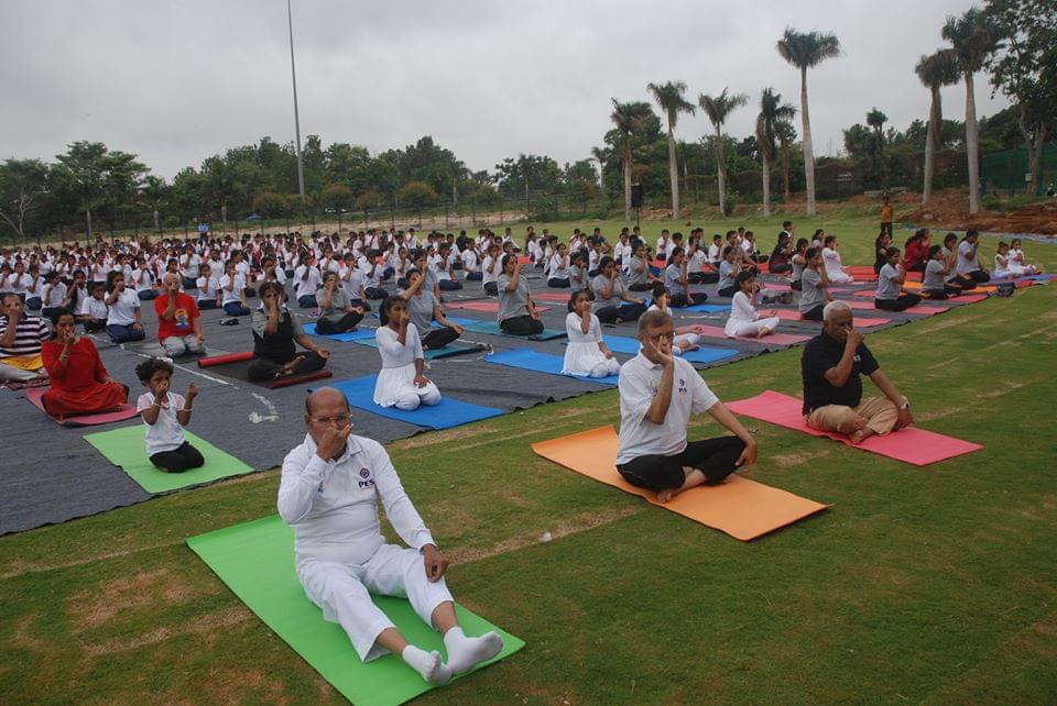 PES University Bangalore International Yoga Day photo 4