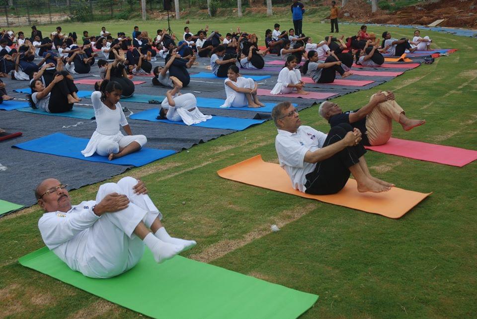PES University Bangalore International Yoga Day photo 5