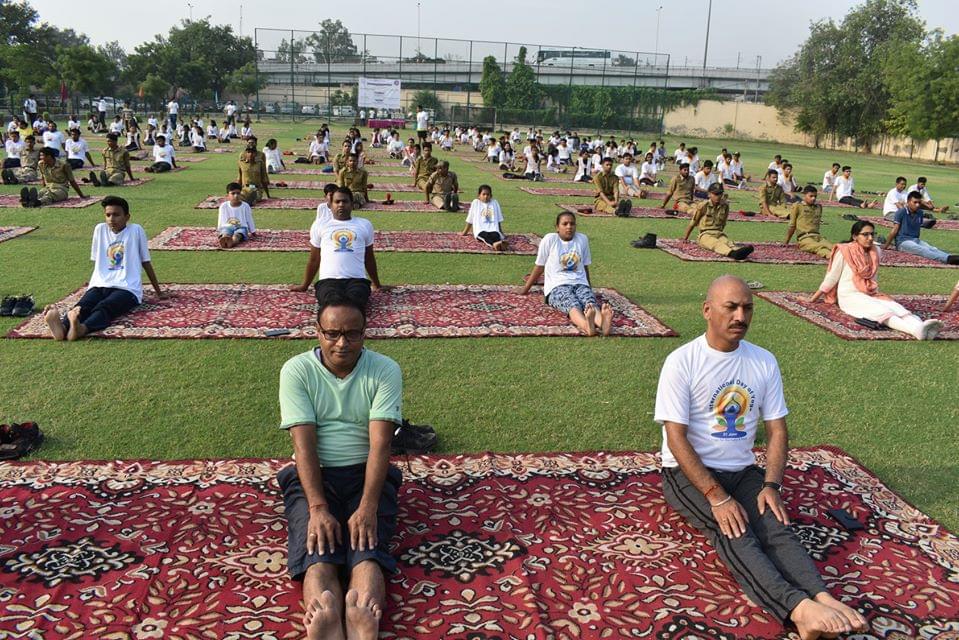 Shyam Lal College International Yoga Day photo 1