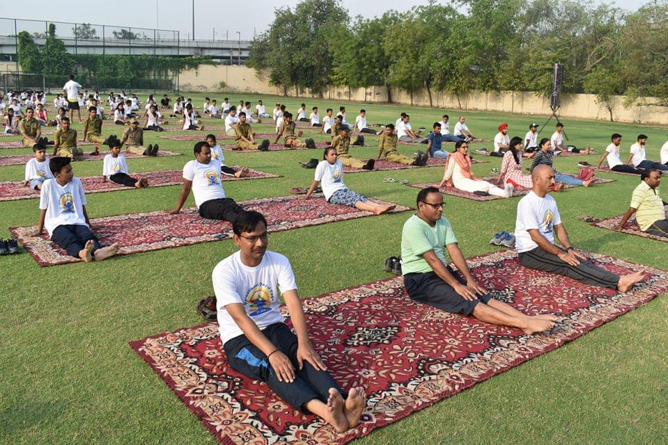 Shyam Lal College International Yoga Day photo 3