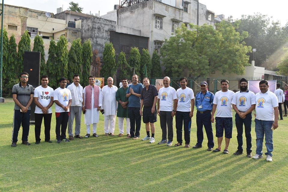 Shyam Lal College International Yoga Day photo 11