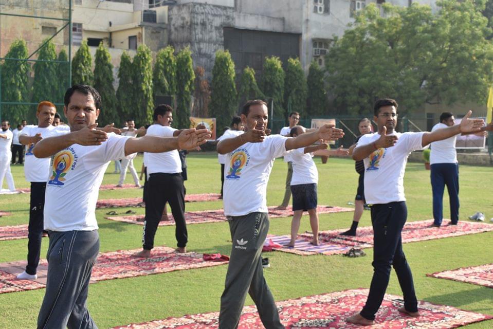 Shyam Lal College International Yoga Day photo 14
