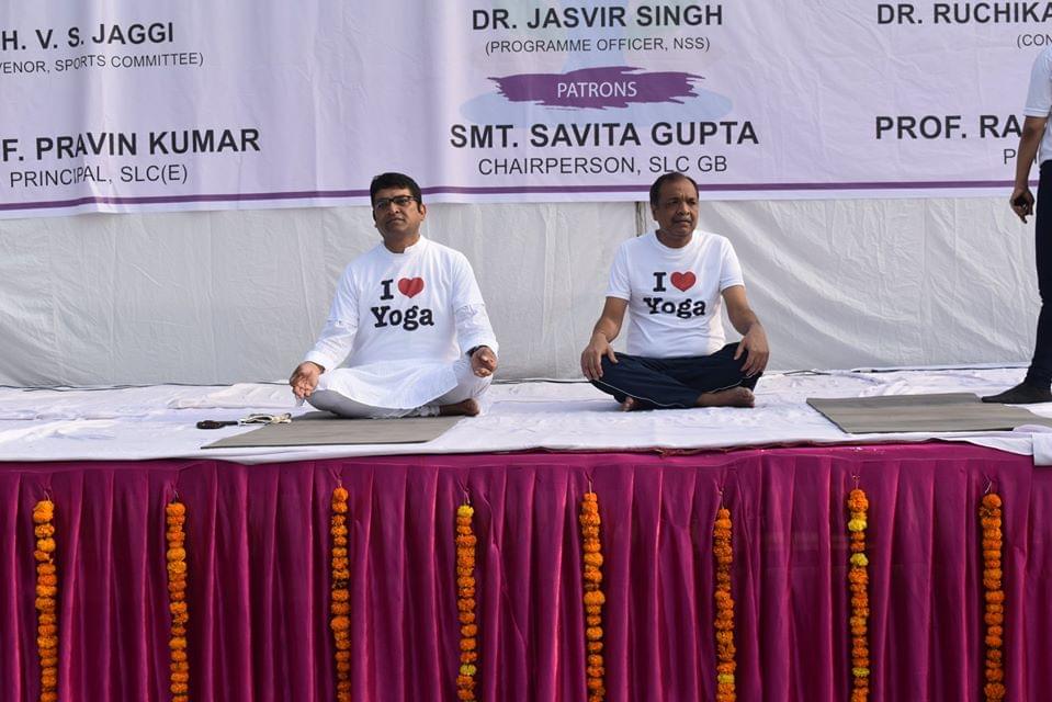 Shyam Lal College International Yoga Day photo 15