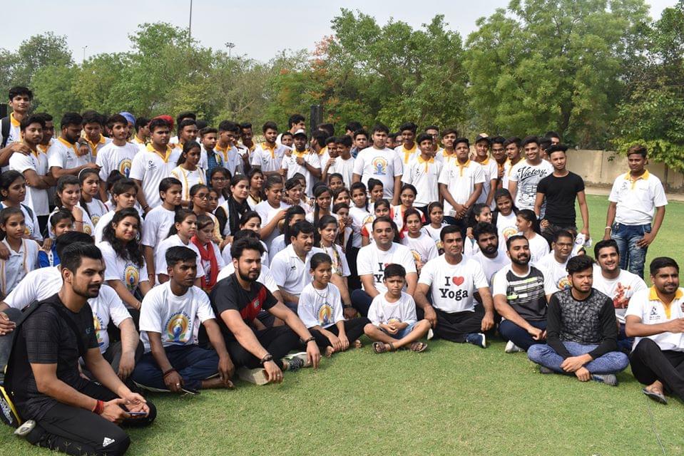 Shyam Lal College International Yoga Day photo 18