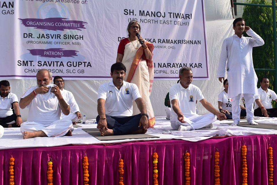 Shyam Lal College International Yoga Day photo 19
