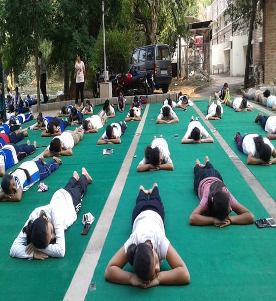 Daulat Ram College Yoga Day photo 4