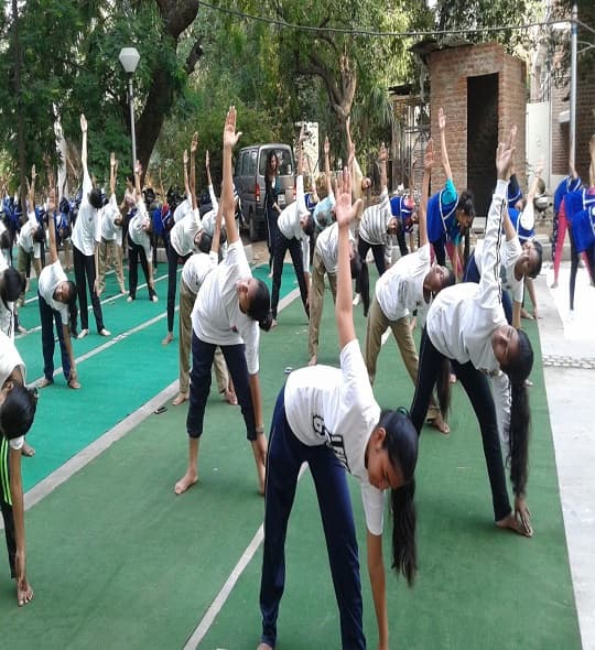 Daulat Ram College Yoga Day photo 6