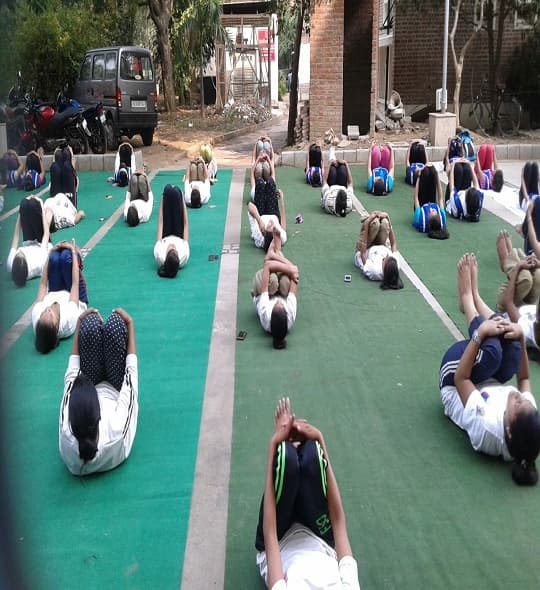 Daulat Ram College Yoga Day photo 11